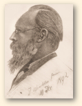 Zelfportret van Jacob Winkler Prins, gedateerd 10 december 1892